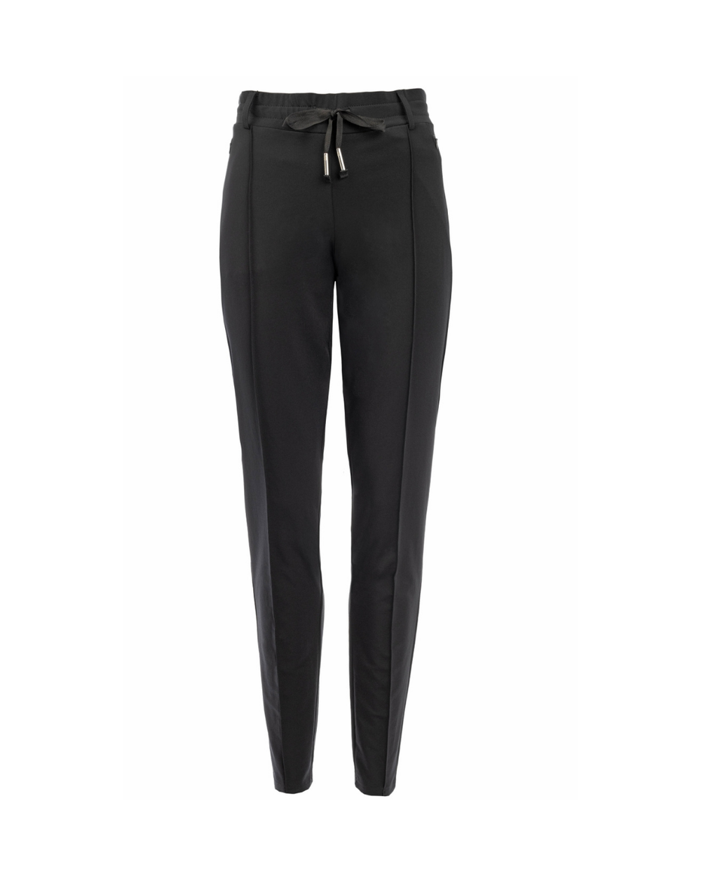 Slim fit travel broek met koord